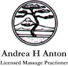 Andrea H. Anton -- Licensed Massage Practioner